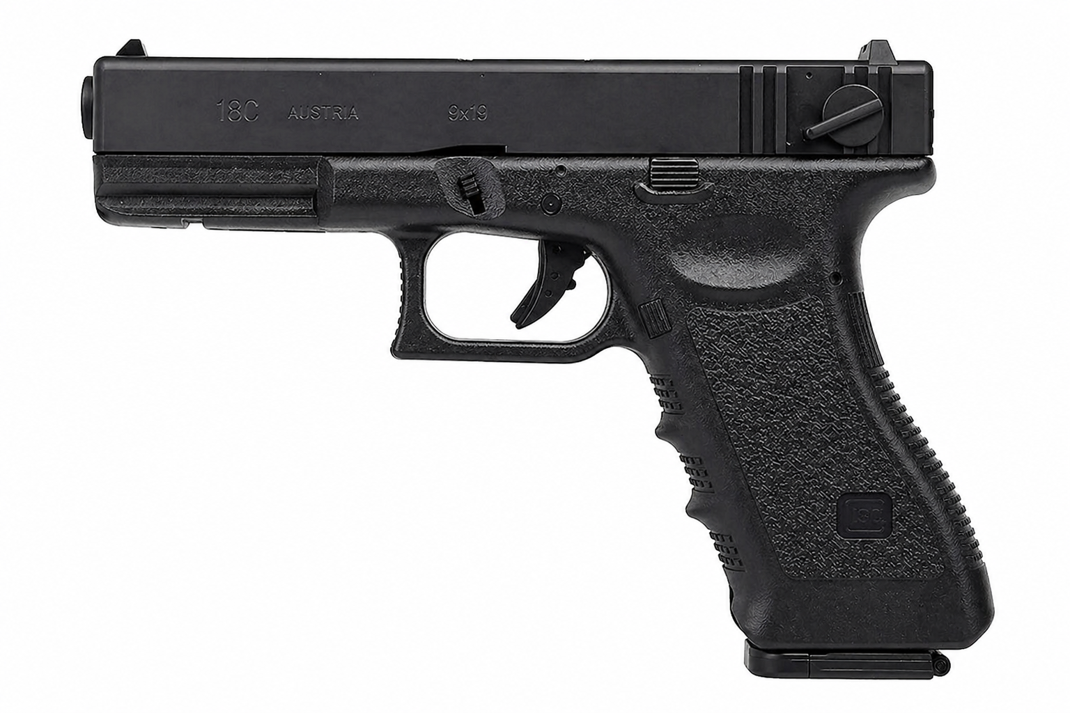 Glock G18C CO2 Full Auto GBB Airsoft Pistol, Black